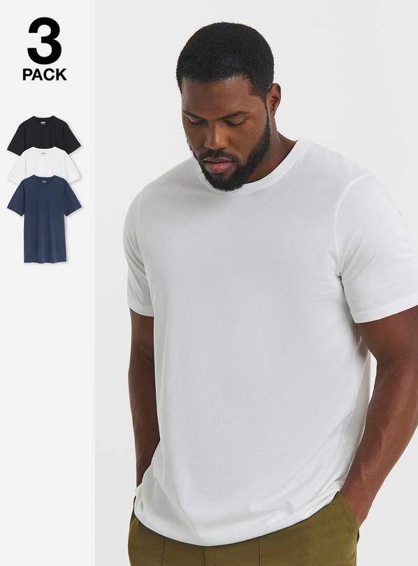 JACAMO 3 Pack Crew Neck T Shirts 1XL